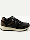 Suede Ανδρικά Casual Παπούτσια Μαύρα