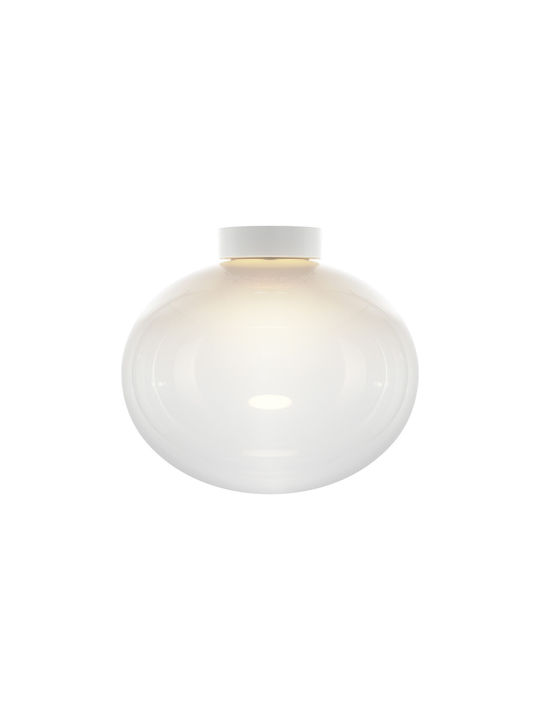 VK Lighting Ceiling Flush Light 40cm White with Integrated LED