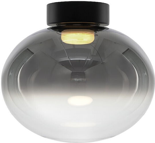 VK Lighting Plafonieră de Tavan 30cm Neagră cu LED Integrat