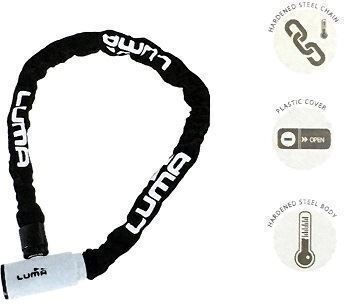 Luma Enduro 8 150 Motorcycle Chain Lock White Colour