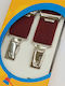 Victoria Kids Suspenders in Burgundy Colour with 3 Clips