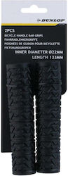 Dunlop GSP-306667 Mânere Anatomice Pentru Ghidon De Bicicletă În Culoare Neagră 132mm Din Cauciuc