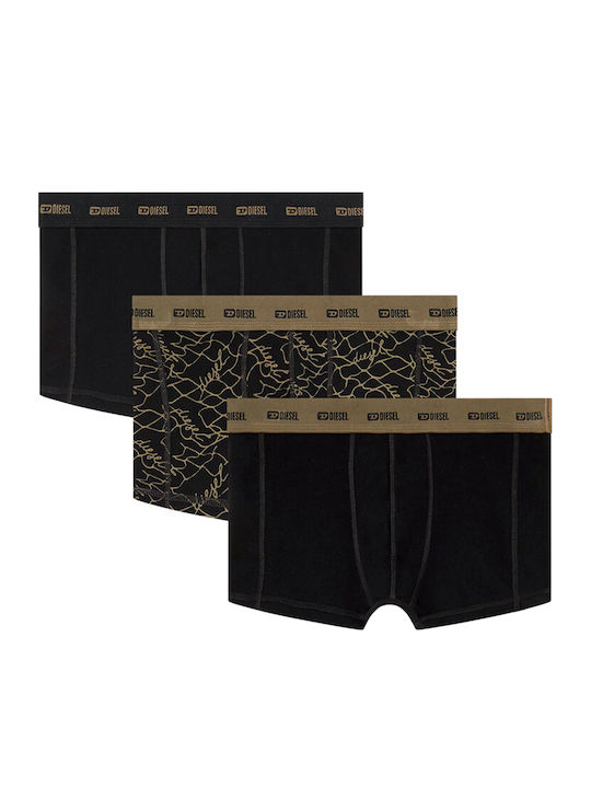 Herren Boxershorts Braun 3er Pack
