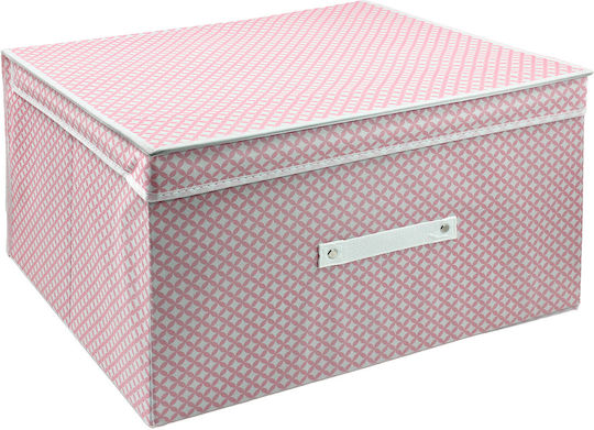 Keskor Clothes Storage Box In White Colour 50x40x30cm