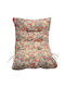 Garden Chair Cushion with Backrest Bamboo Red 50x100cm