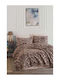SteweHome Pique Double Blanket 200x230cm Brown
