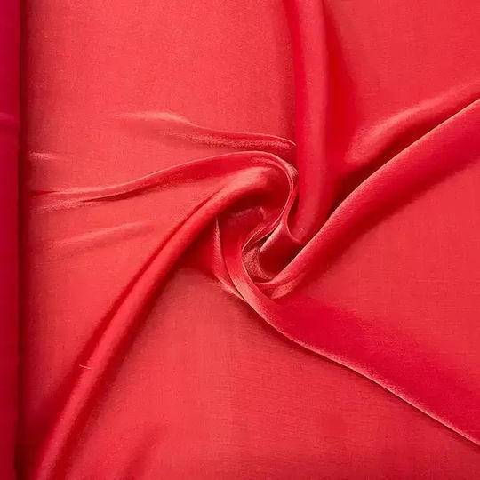 Decoration Fabric Satin by Meter Width 145cm Red