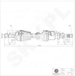 Ημιαξόνιο Renault Kangoo Εμπρός Δεξιό 8200597306