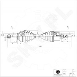 Ημιαξόνιο Nissan Primastar Opel Vivaro A Renault Trafic Ii Εμπρός Αριστερό 4406170 Ημιαξόνιο Nissan Primastar Opel Vivaro A Renault Trafic Ii Εμπρός Αριστερό 4406170