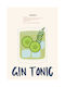 Poster Gin & Tonic Pst25481 50cm X 70cm-71127pd155025