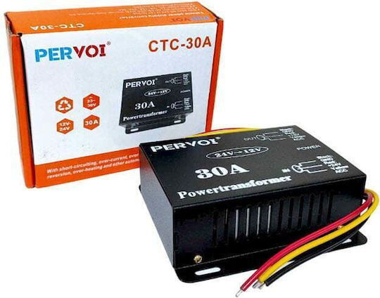 Convertor de Tensiune 24v 12v 30a Auto Pervoi Ez2883