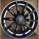 Mercedes-Benz Aluminum Car Wheels ET45 Black Gloss