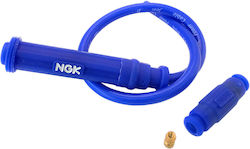 Ngk Zündkerzenkabel Silikonschlauch 180 Grad Blau