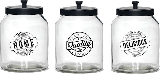 ArteLibre General Use Glass Jar with Lid Transparent 3000ml