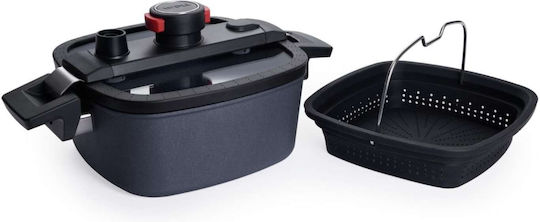 Woll Diamond Active Lite Ρηχή Κατσαρόλα από Χυτό Αλουμίνιο Ατμού 3.2lt / 22cm