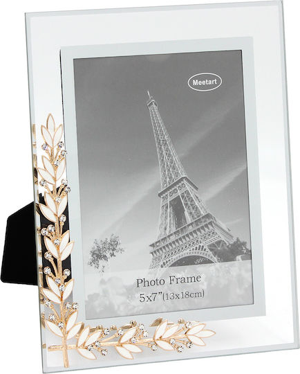 Keskor Glass Photo Frame with Gold Frame