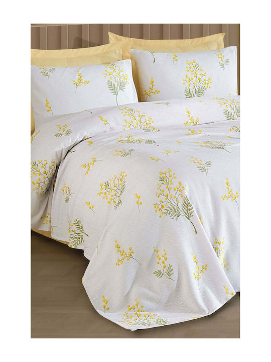 SteweHome Pique Single Blanket 160x230cm Yellow