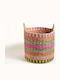 SteweHome Decorative Wicker Multicolour Basket 31x29cm