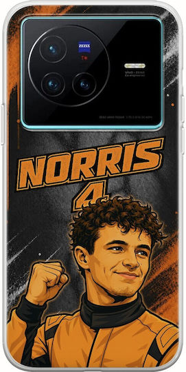 Pole Position Collection Lando Norris Vivo X80 Flexible TPU Transparent Silicone Case