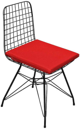 SteweHome Garden Chair Cushion Red 6 Pieces 40x40 cm