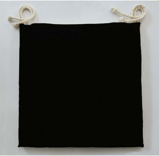 SteweHome Gartenstuhlkissen Schwarz 2 Stück 40x40cm