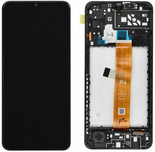 Samsung A047f Galaxy A04s LCD Touch Negru Cu Ramă Tm Flex Original Gh82-29805a/29806a Service Pack