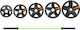 MegaFitness Olympic Type Plate 1 x 5kg Φ50mm with Handles