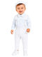 TakTakBaby Baptism Suit For Boy Light Blue 5 Pieces