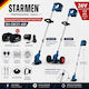 Star Men Shoulder / Hand Battery Brush Cutter 36V 2.5kg with 2 Batteries 4Ah