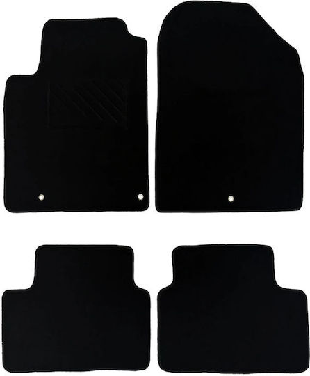 Car Mats Carpet Hyundai I30 2017 Black 4 Pieces