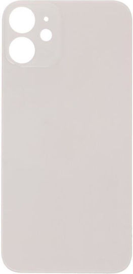 Apple Iphone 12 Mini Battery Cover + Adhesive Large Hole White Oem Logo