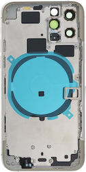 Apple Iphone 11 Pro Back Battery Door Cover Middle Frame Housing Small Parts White Oem Logo Apple Iphone 11 Pro Back Battery Door Cover Middle Frame Housing Small Parts White Oem Logo