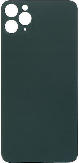 Apple Iphone 11 Pro Max Back Glass Large Hole Green Oem Logo