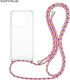 Silicone Case Strap Sonique Armor Clear Oppo Fi...