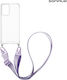 Silicone Case Strap Sonique Armor Clear Motorol...