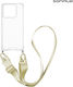 Silicone Case Strap Sonique Armor Clear Motorol...