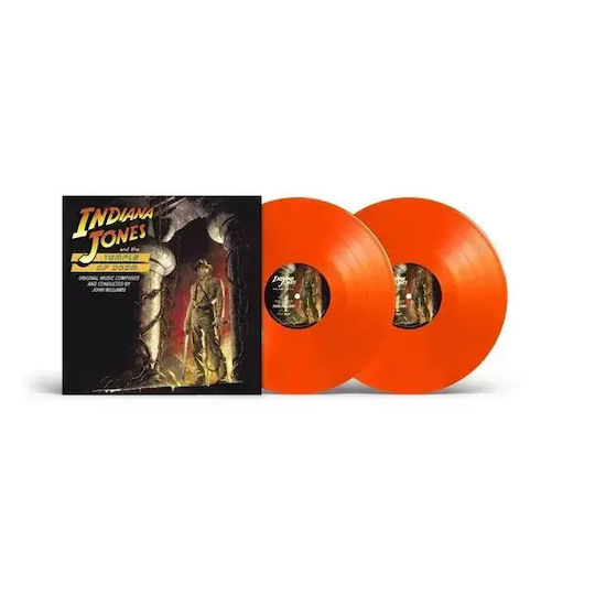 O.s.t John Williams Indiana Jones Temple Doom 2lp Orange Vinyl