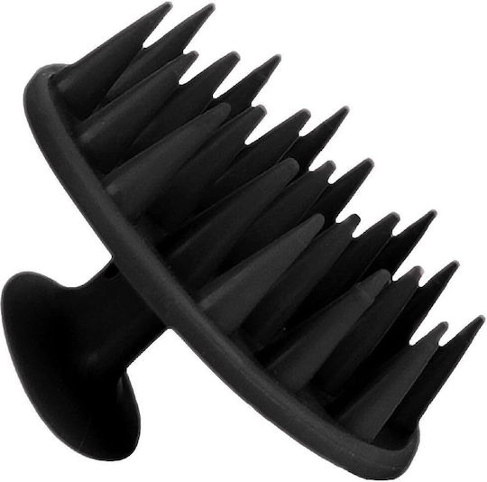 Femmit Haarbürste Kopfmassager Weiche Silikone Spitzen Schwarz