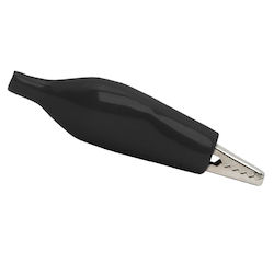 Set 10 Schwarze 44 Mm Krokodilklemmen PVC Isolierung 5a Elektrischer Verbindungsstück