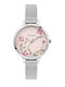 Oui & Me Women's Watch 34mm Battery with Silver Metal Bracelet
