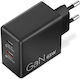 Lenovo Laptop Charger 2x Usb-c 100w Gan Black 40aw100beu