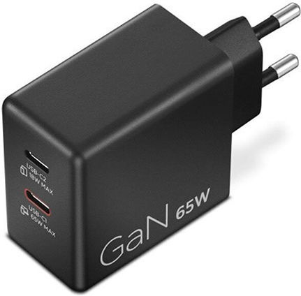 Lenovo Laptop Charger 2x Usb-c 100w Gan Black 40aw100beu