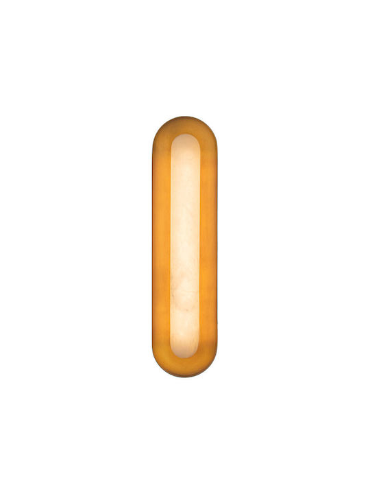 Zambelis Lights Wall Lamp with Integrated LED and Warm White Light Brown