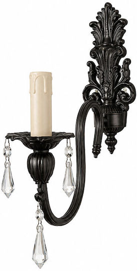 Classic Wall Lamp with E14 Bulb Base Bronze