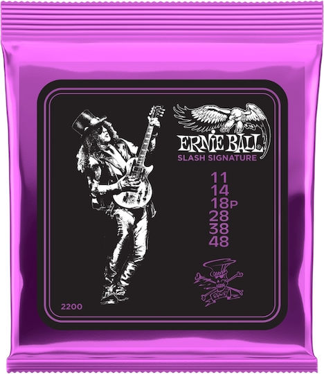 Ernie Ball Set of Nickel Plated Steel Electric Guitar Strings 11 - 48"