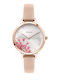 Oui & Me Women's Watch 34mm Battery with Pink Leather Strap