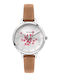 Oui & Me Women's Watch 34mm Battery with Brown Leather Strap