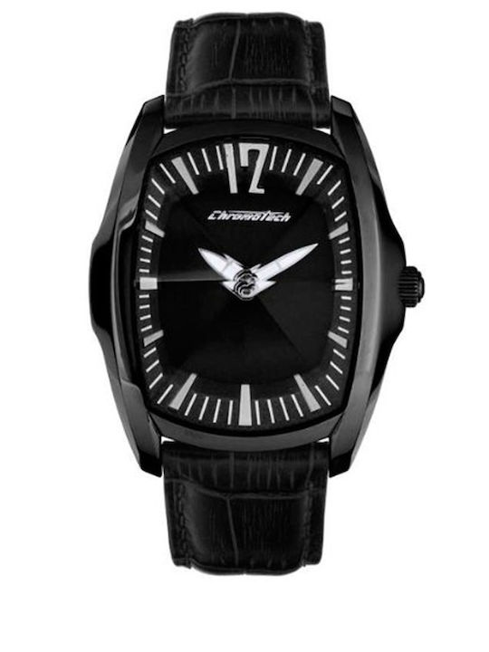 Chronotech Мъжки Часовник 40мм На Батерия В Черен Цвят
