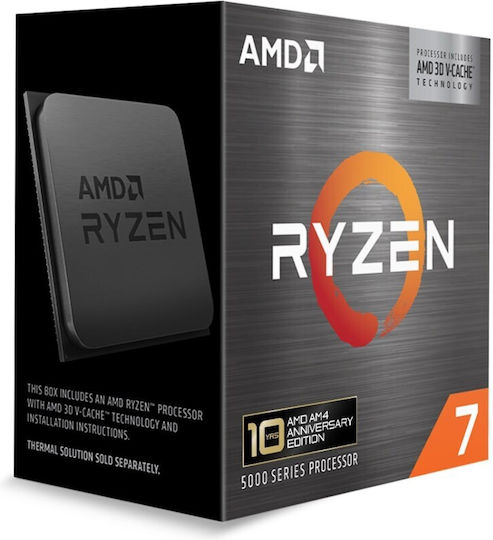 AMD Ryzen 7 5800X3D 10Years Anniversary Edition 3.4GHz Επεξεργαστής 8 Πυρήνων για Socket AM4 σε Κουτί