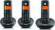 Motorola E203 Telefon fără fir Trio Negru